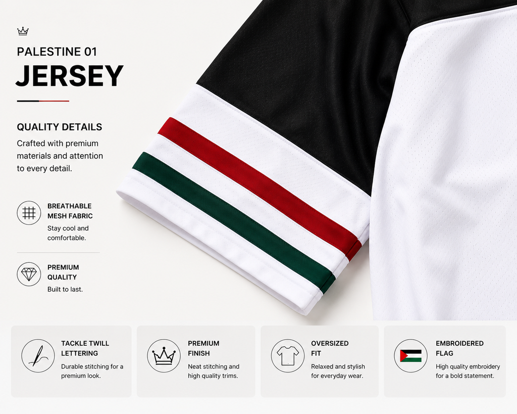 Premium Palestine Oversize Jersey